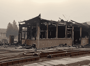 Incendiu Klein Bünzow: Foișor distrus, pagube mari