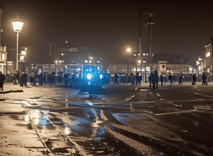 Hamburg: Poliția oprește bătaia cu pistoale-mitralieră