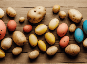 Criza ouălor: Cartofii, noua modă de Paște în SUA