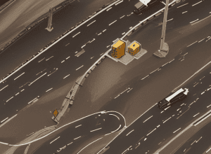 B73 blocat total după accident