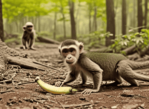 Darmstadt: Maimuță prinsă cu o banană