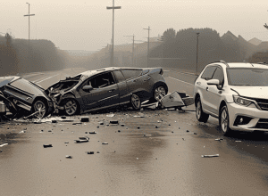 Beat la volan: Accident grav pe B54