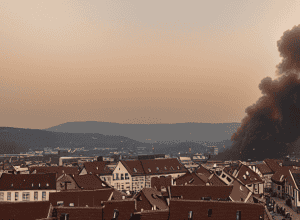 Incendiu în Rüdesheim: Intervenție masivă
