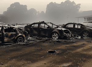 Incendiu în Harxheim: 3 mașini distruse