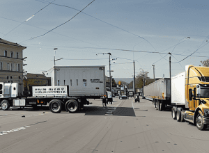 Ulm: Camion blocat pe stradă din cauza GPS-ului