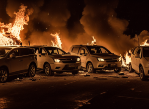 Harxheim: Trei autoturisme cuprinse de flăcări