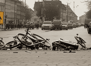 Hamburg: Ciclistă de 90 de ani, rănită grav într-un accident