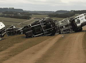 Camion răsturnat la Steinheim: Șofer (21) fără permis
