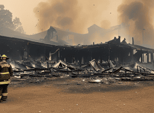 Incendiu la Loxstedt după arderea buruienilor