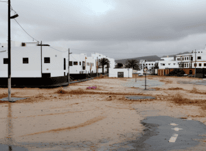 Lanzarote, inundată: Stare de urgență în paradisul turistic după ploi torențiale