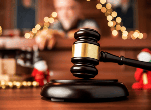 Moș Crăciun în fața justiției - Acuzat că a lovit un băiat (4 ani) cu un brad?