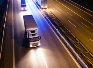 Accident pe A3: Furgonetă poștală se ciocnește de convoi de transport greu