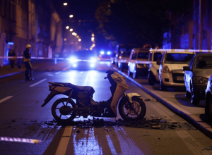 Incendiu Motocicletă în Berlin Tempelhof