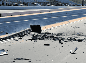 Accident spectaculos în direct: Mustang izbește zidul!