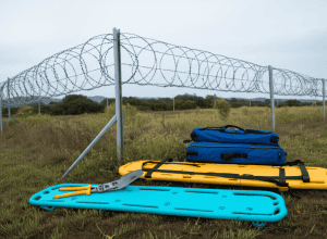 Celle - Femeie salvată din sârmă ghimpată