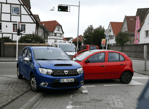 Accident Dacia în Bad Frankenhausen: Contrasens