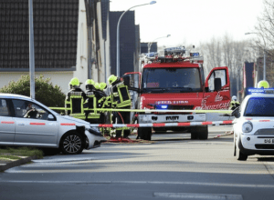 Wuppertal: Bătrân de 86 de ani, răsturnat cu mașina