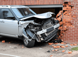 Accident grav în Gerlingen: Senior de 82 de ani, rănit după ce a intrat cu mașina într-un zid de garaj