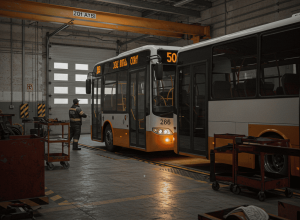 Accident grav la Schleiden: Șofer de autobuz își prinde colegul