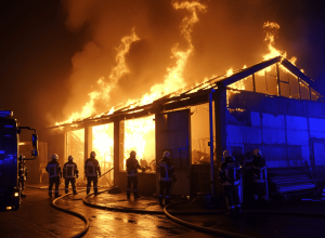 Incendiu la un atelier în Hohn: 70 de salvatori în acțiune