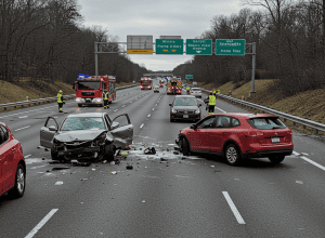 Accident grav pe A81 lângă Untergruppenbach: Audi derapează după schimbarea benzii
