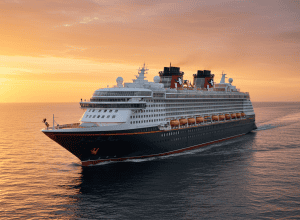 Cel mai mare vas de croazieră din Germania – Sute de oameni vor să vadă Disney Adventure