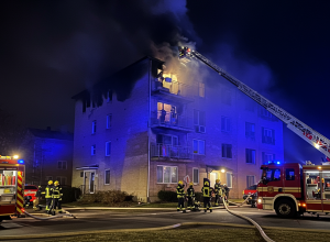 Incendiu într-un apartament în Nordhorn: Un bărbat (50 de ani) rănit