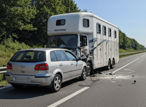 Accident grav pe A29 lângă Großenkneten: Un șofer rănit, cal rănit