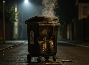 Augsburg: Tineri incendiază un coș de gunoi