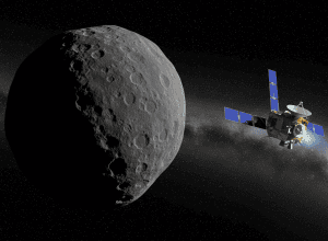 Sonda spațială examinează un asteroid - Întâlnire spațială precisă de Paște