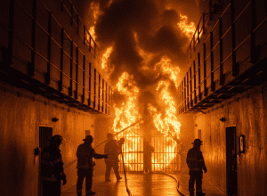 Incendiu în celula unui deținut RAF – Rănit grav într-un incendiu la JVA Stammheim