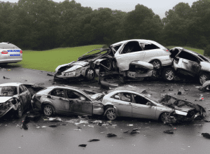 Accident frontal grav trimite patru persoane la spital