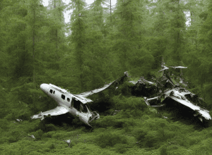 Miracol într-o pădurice – Pilot (60 de ani) se salvează din epavă