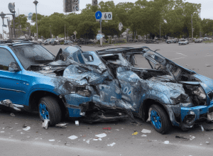 Frankfurt: Șofer BMW adoarme la volan - Accident pe Hanauer Landstraße