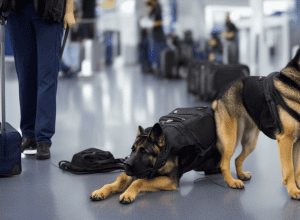 Câine polițist descoperă droguri - Captură uriașă de cannabis pe aeroportul BER, datorită câinelui vamal Heidi!