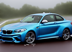 B10 - BMW derapează în ploaie și lovește glisiera de siguranță