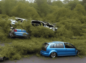 Accident grav: Șofer VW (24) se izbește de copaci