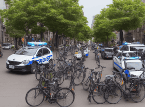 Poliția din Koblenz oprește 20 de bicicliști pentru trecerea pe roșu