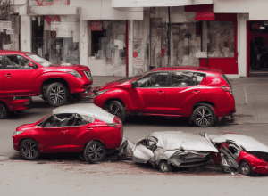 Bordesholm: SUV fuge după accident cu un Nissan parcat