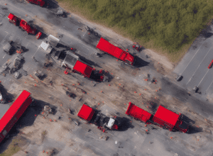 Gevelsberg: Pompierii au stins un camion în flăcări într-o parcare