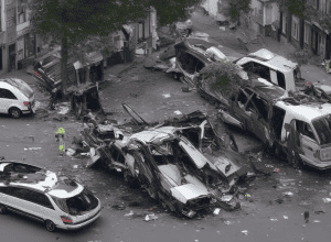 Șoferiță (22) fuge de la locul accidentului – 6 răniți! Mercedes se izbește frontal de autobuz