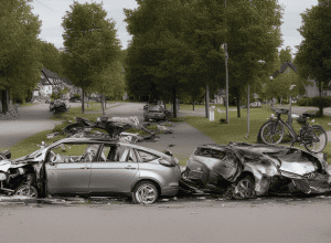 Rustenfelde - Șoferul auto nu observă biciclistul: Rănit grav