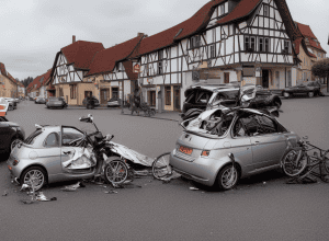 Accident grav în Differten: Ciclist francez rănit