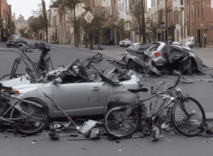 Püttlingen: Tânăr ciclist se izbește de o mașină parcată