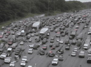 Accident pe B535 la Heidelberg: Haos în trafic