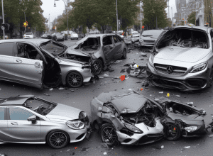 Hanau: Femeie (48) beată lovește un Mercedes