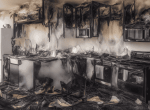 Incendiu în Waldshut-Tiengen: Bucătărie cuprinsă de flăcări, casă nelocuibilă
