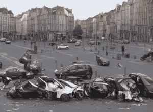 Baden-Baden: Șofer VW nu acordă prioritate unei conducătoare de scuter (20)