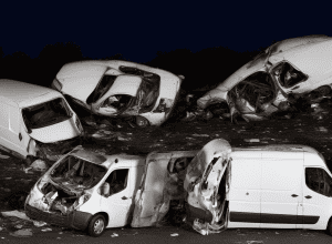 Șofer fugar după un accident mortal pe A3 - Poliția caută șoferul acestui furgon