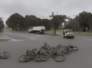 Offenbach: Biciclistă necunoscută moare într-un accident cu un camion